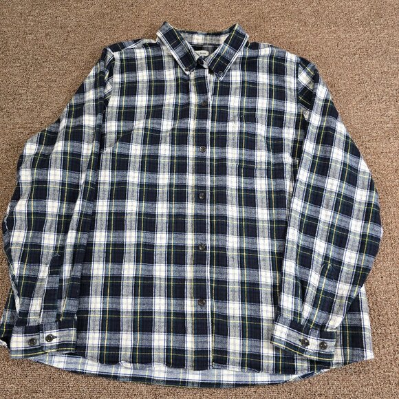 L.L Bean Women's Button Down Flannel Multicolor Sz 1X Pre-Owned - Picture 1 of 7